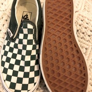 Vans kids slip on shoes